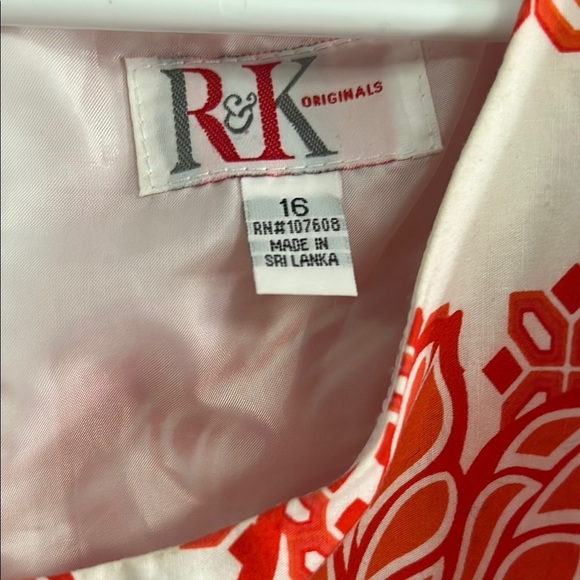 Women's Red Floral Dress - Picture 2 of 4